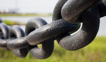 Chain links connected together