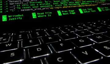 computer screen with code