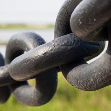 Chain links connected together